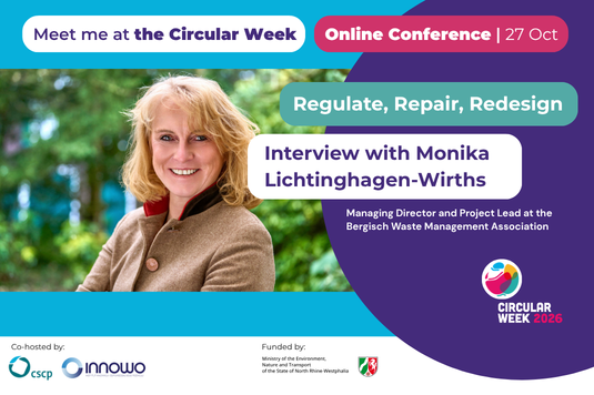 Portrait of Monika Lichtinghagen-Wirths, Managing Director and Project Lead at the Bergisch Waste Management Association.