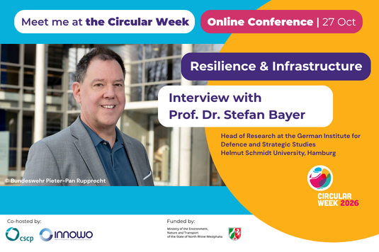 Portrait of Prof. Dr. Stefan Bayer, Head of Research at the German Institute for Defence and Strategic Studies.